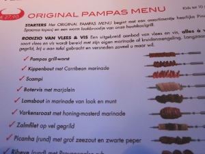 menukaart